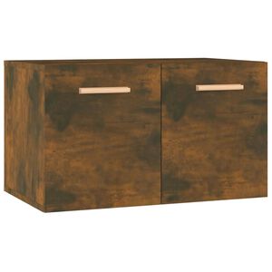 vidaXL N&aacute;stěnn&aacute; skř&iacute;ňka kouřov&yacute; dub 60 x 36,5 x 35 cm kompozit