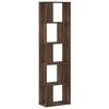vidaXL Knihovna 5patrov&aacute; hněd&yacute; dub 45x23,5x162,5 cm kompozitn&iacute; dřevo