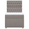 vidaXL Box spring postel s matrac&iacute; taupe 90x200 cm textil