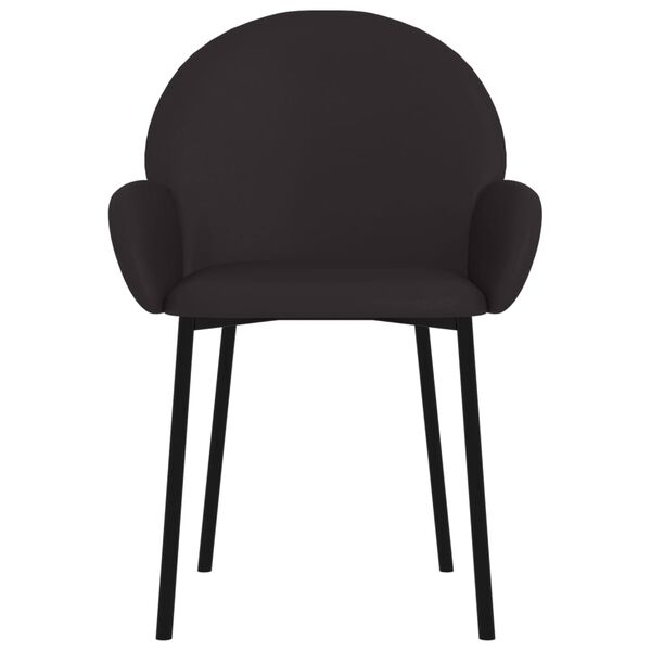 vidaXL Jídelní židle 2 ks černé umělá kůže