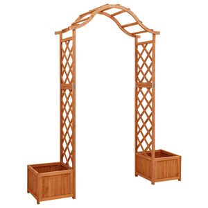 vidaXL Zahradn&iacute; pergola s truhl&iacute;ky masivn&iacute; jedle