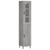 vidaXL Skř&iacute;ň highboard &scaron;ed&aacute; sonoma 34,5 x 34 x 180 cm kompozitn&iacute; dřevo