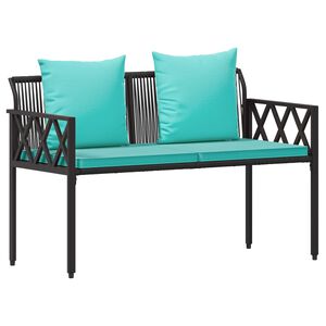 vidaXL Zahradn&iacute; lavičky 2 -Seater 116 x 56 x 75 cm polyratan