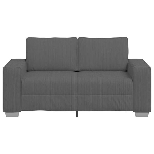 vidaXL Loveseat Sofa tmavě &scaron;ed&eacute; 120 cm man&scaron;estrov&aacute; tkanina