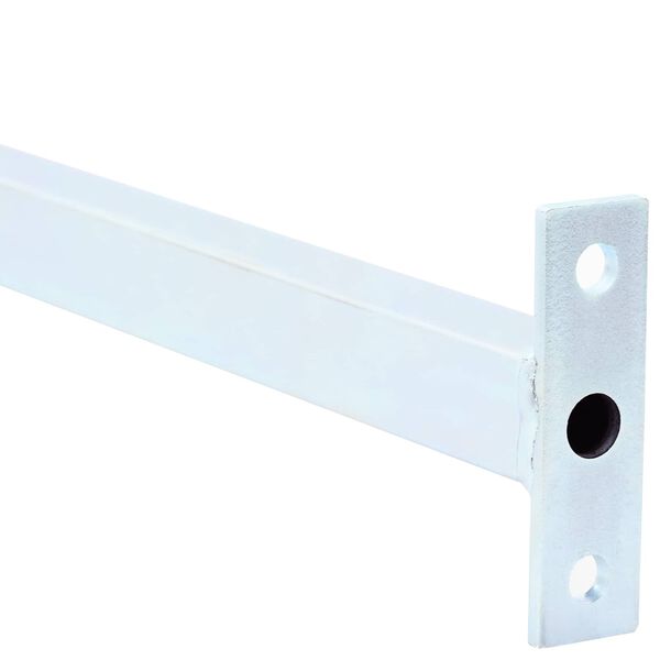 vidaXL Nastaviteln&aacute; bezpečnostn&iacute; tyč do okna 6 pcs Stř&iacute;brn&aacute; Ocel