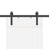 vidaXL Sada příslušenství pro posuvné dveře 152,5 cm ocelová černá