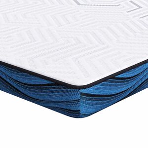 vidaXL Topper na matraci 80 x 200 cm Tlou&scaron;ťka Žak&aacute;rov&aacute; tkanina B&iacute;l&aacute;