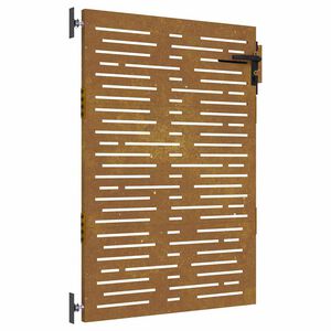 vidaXL Zahradn&iacute; branka 85 x 125 cm z corten oceli čtvercov&yacute; design