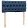 vidaXL Box spring postel s matrac&iacute; modr&aacute; 120x200 cm textil