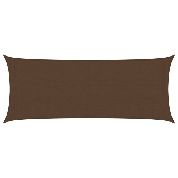vidaXL Plachta proti slunci 160 g/m&sup2; hněd&aacute; 2 x 4,5 m HDPE