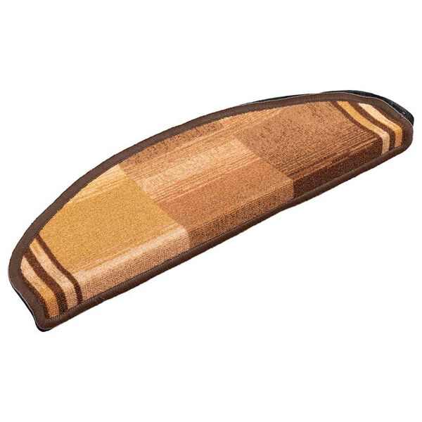 vidaXL Nášlapy na schody samolepicí 5 ks 65x21x4 cm hnědé