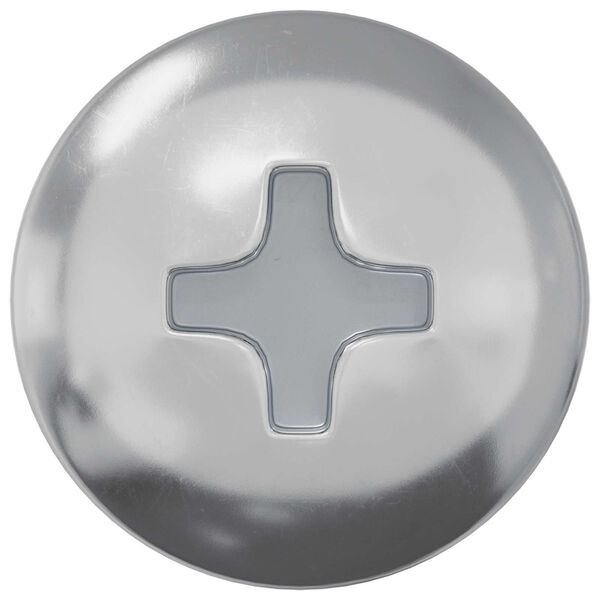 vidaXL Dřevěn&yacute; &scaron;roub 2 pcs Stř&iacute;brn&aacute; 9,8 x 53 mm Ocel