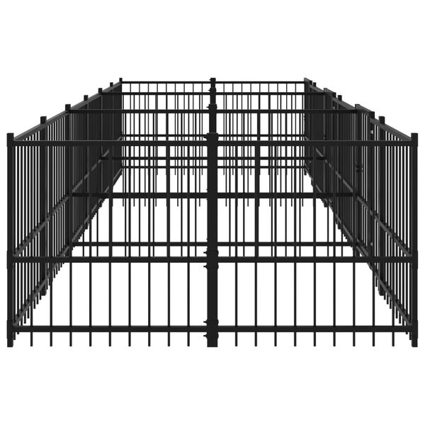 vidaXL Venkovn&iacute; ps&iacute; kotec ocel 11,26 m&sup2;