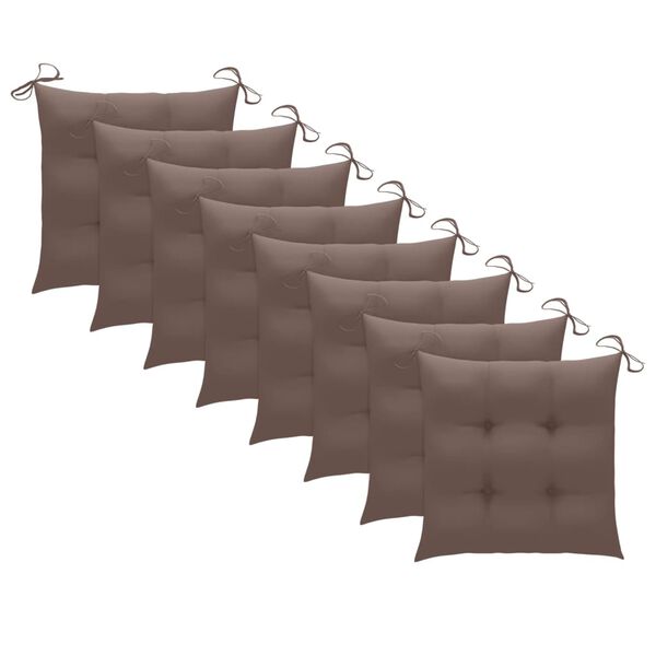 vidaXL Zahradn&iacute; j&iacute;deln&iacute; židle s podu&scaron;kami 8 ks masivn&iacute; ak&aacute;ciov&eacute; dřevo