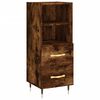 vidaXL Skř&iacute;ň highboard kouřov&yacute; dub 34,5 x 34 x 180 cm kompozitn&iacute; dřevo