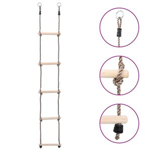 vidaXL 5stupňov&yacute; žebř&iacute;k 210 cm masivn&iacute; borov&eacute; dřevo