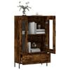 vidaXL Skř&iacute;ň highboard kouřov&yacute; dub 69,5 x 31 x 115 cm kompozitn&iacute; dřevo
