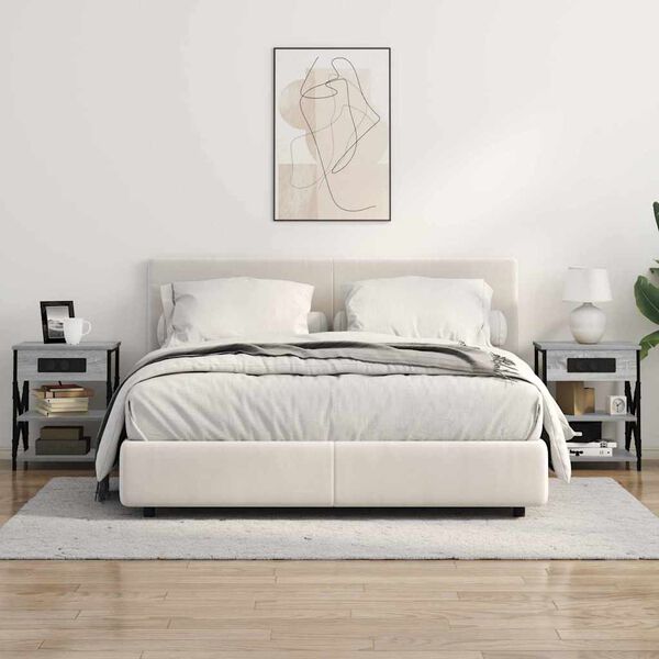 vidaXL Nočn&iacute; skř&iacute;ňka &Scaron;ed&aacute; Sonoma 41 x 31 x 51 cm kompozitn&iacute; dřevo