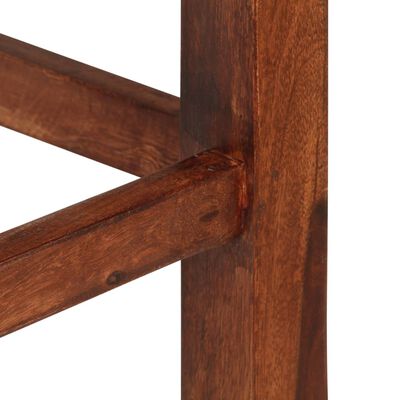 vidaXL Barové židle 2 ks hnědé masivní sheeshamové dřevo