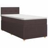 vidaXL Postel boxspring s matrac&iacute; Tmavě hněd&aacute; 80 x 200 cm Textil