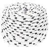 vidaXL Spl&eacute;tan&eacute; lodn&iacute; lano b&iacute;l&eacute; 8 mm x 25 m polyester