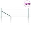 vidaXL Plotov&yacute; sloupek. Zelen&aacute; 10 x 0,5 m (50 mm s&iacute;ť) Ocel a PVC