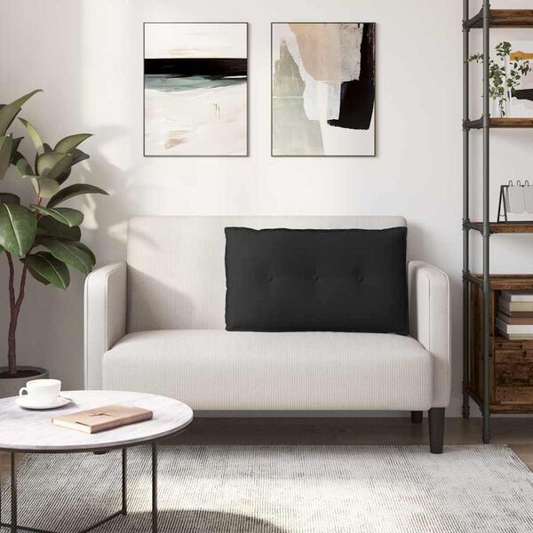 vidaXL Pol&scaron;t&aacute;ř na z&aacute;da Čern&aacute; 80 x 50 cm Mikrovl&aacute;kno