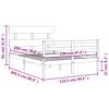 vidaXL R&aacute;m postele s čelem 120 x 200 cm masivn&iacute; dřevo