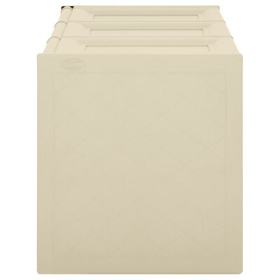 vidaXL Box na podušky angorský bílý 125 x 40 x 42 cm 130 l