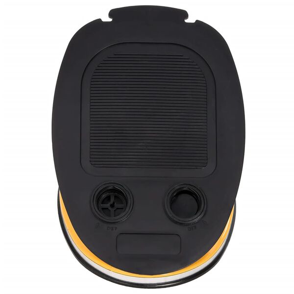 vidaXL Nožn&iacute; pumpa 21 x 29,5 cm PP a PE &scaron;ed&aacute; a žlut&aacute;