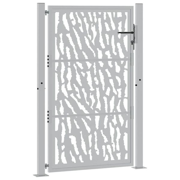 vidaXL Zahradní brána 100 x 150 cm odolná ocel s motivem stopy