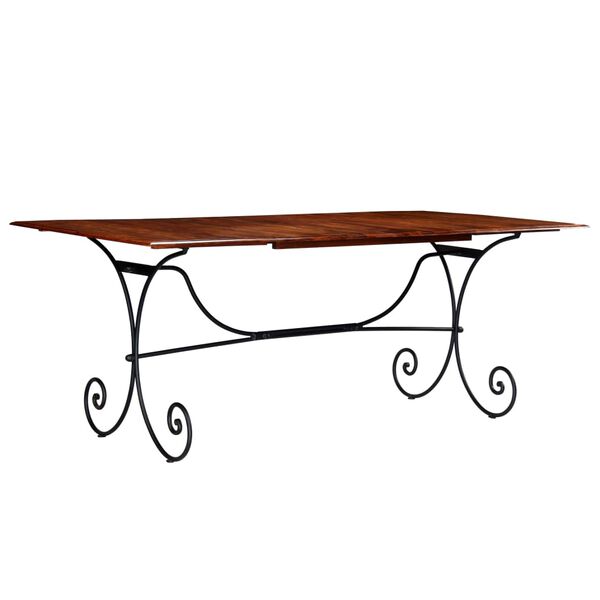 vidaXL J&iacute;deln&iacute; stůl masivn&iacute; dřevo s medov&yacute;m povrchem 200 x 100 x 76 cm