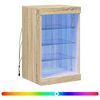 vidaXL Př&iacute;born&iacute;k s LED osvětlen&iacute;m dub sonoma 41 x 37 x 67 cm