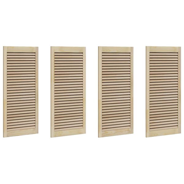 vidaXL Skř&iacute;ňov&eacute; dveře se dveřmi 4 pcs Př&iacute;rodn&iacute; 140.5 x 2 x 59.5 cm