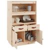 vidaXL Skříň highboard 67 x 40 x 108,5 cm masivní borové dřevo