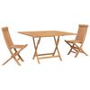 vidaXL Zahradn&iacute; bistro set 3 pcs Hněd&aacute; Masivn&iacute; teakov&eacute; dřevo