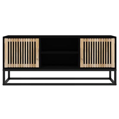 vidaXL TV skříňka černá 105 x 30 x 45 cm kompozitní dřevo a železo