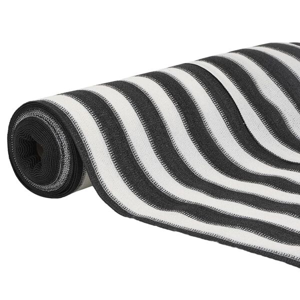 vidaXL St&iacute;nic&iacute; tkanina antracitov&aacute; a b&iacute;l&aacute; 1,8 x 10 m HDPE 195 g/m&sup2;