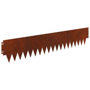vidaXL Okraj tr&aacute;vn&iacute;ku 20 ks 103 x 20 cm Ocel Rezav&aacute;