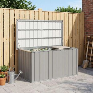 vidaXL Zahradn&iacute; &uacute;ložn&yacute; box &scaron;ed&yacute; 129 x 67 x 65 cm