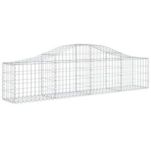 vidaXL Klenut&yacute; gabionov&yacute; ko&scaron; 200 x 30 x 40/60 cm pozinkovan&eacute; železo