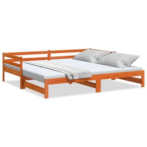 vidaXL V&aacute;lenda s přist&yacute;lkou voskově hněd&aacute; 90 x 200 cm masivn&iacute; borovice