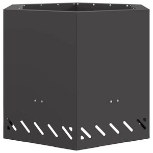 vidaXL Bezemisn&yacute; gril Čern&aacute; 58 x 58 x 51 cm Ocel