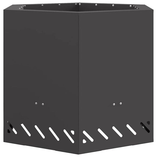 vidaXL Bezemisn&yacute; gril Čern&aacute; 58 x 58 x 51 cm Ocel