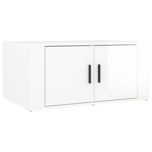 vidaXL Konferenčn&iacute; stolek b&iacute;l&yacute; s leskem 80x50x36 cm kompozitn&iacute; dřevo