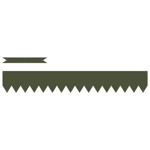 vidaXL Okraj tr&aacute;vn&iacute;ku 10 pcs Olivově zelen&aacute; 100 x 0,05 x 20 cm