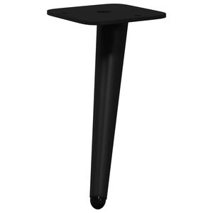 vidaXL Stoj&iacute;c&iacute; nohy 2 ks Čern&aacute; 56 x 56 x 100 mm Železo