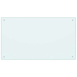 vidaXL Kuchyňsk&yacute; panel ml&eacute;čn&yacute; 100 x 60 cm tvrzen&eacute; sklo