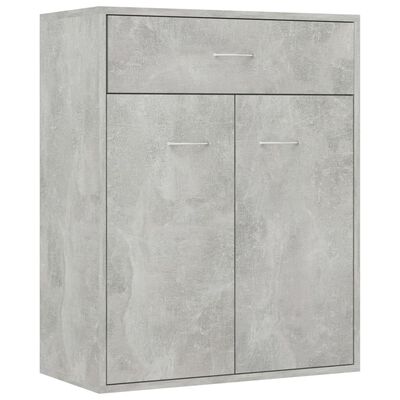 vidaXL Příborník betonově šedý 60 x 30 x 75 cm dřevotříska