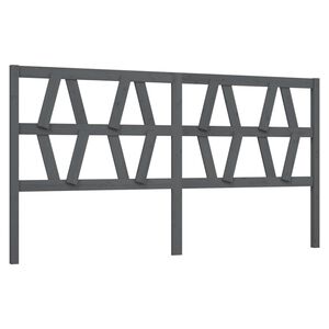 vidaXL Čelo postele &scaron;ed&eacute; 206 x 4 x 100 cm masivn&iacute; borovice